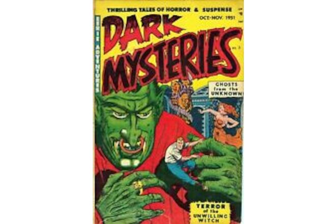 DARK MYSTERIES COMICS 21 Unique Issue Collection On USB Flash Drive