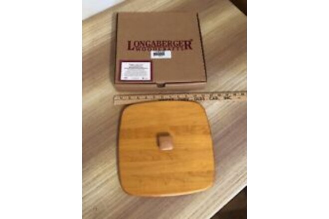Bountiful Harvest Wood Lid Made In USA Authentic Longaberger MINT NIB #52281