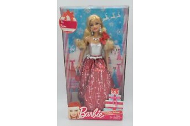 Barbie Doll Holiday Wishes Christmas Mattel NOS 2013