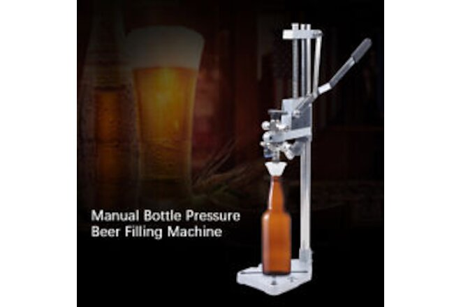 Manual Bottle Pressure Beer Filling Machine Beer Liquid Filler Stainless Steel
