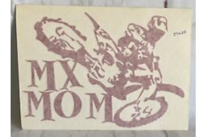 NOS Motorcycle MX Motocross Decal Sticker CR YZ KX RM MX MOM