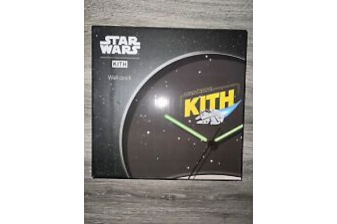 Kith x Star Wars Millennium Falcon Ship Black Wall Clock Brand New 🔥