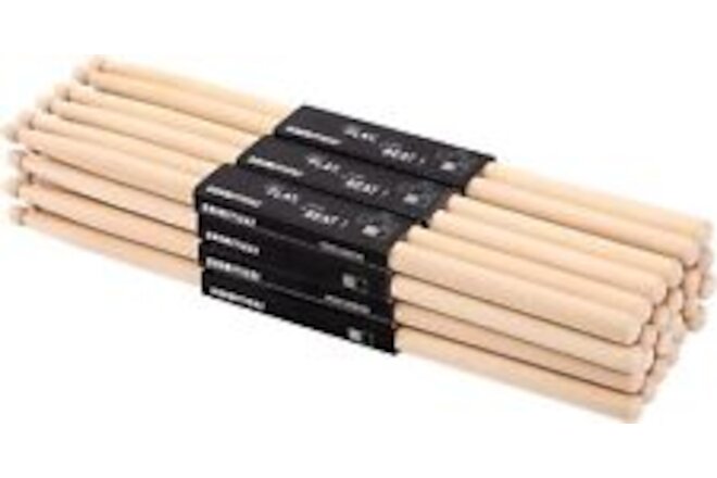 12 Pairs Drumsticks Maple 5B Wood Tip Drum Sticks for Kids and