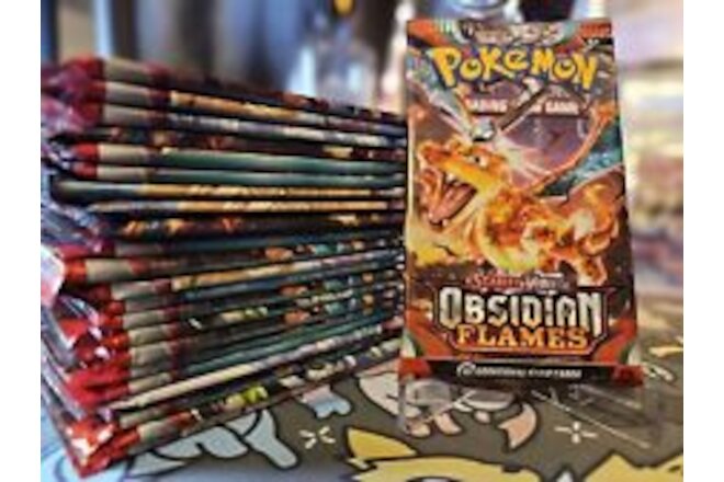 Lot of 36 Sealed Packs Pokemon TCG SV3 Obsidian Flames Booster Packs!