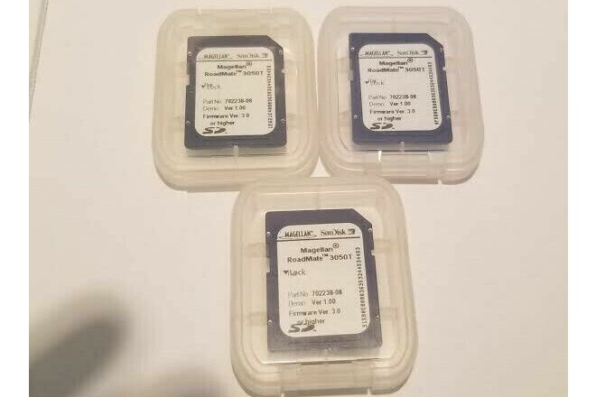 3 Pack - 256 MB SD Secure Digital Memory Card -Sandisk + Cases -For Cameras, Etc