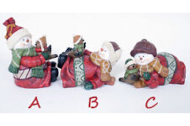 Snowman Kid Holiday Figurines (Your Choice) Indoor Home Christmas Decor