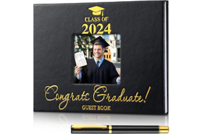 Class of 2024 Graduation Guest Book with Pen Graduation Guest Book 2024 Graduati