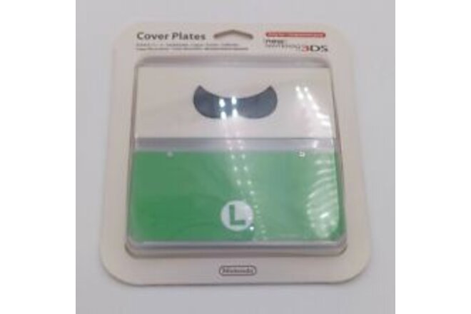 New Nintendo 3DS #048 Shell Plates Kisekae Luigi Mustache OEM New Faceplate