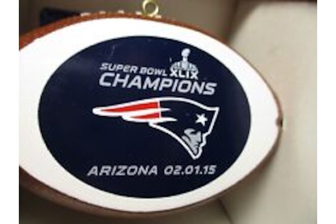 New England Patriots mini replica Ornament NFL Super Bowl Champions 02.01.15