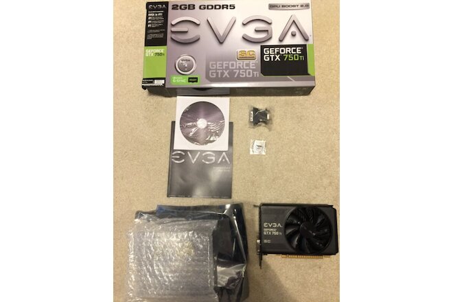 EVGA GeForce GTX 750Ti SC 2GB GDDR5 Graphics Card 02G-P4-3753-KR