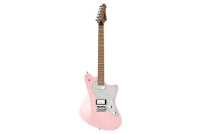 Balaguer Espada Standard 2023 Guitar, Roasted Maple Fretboard, Gloss Pastel Pink