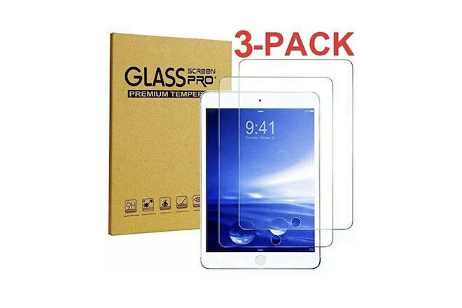 [3-Pack] Tempered GLASS Screen Protector for Apple iPad 8th Generation 2020 10.2
