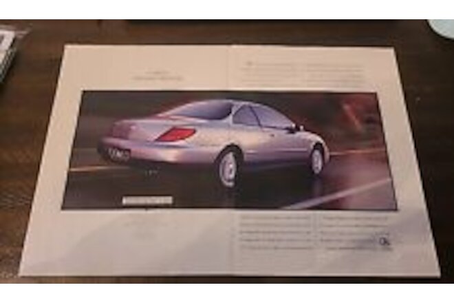 1996 Acura CL Silver Coupe Careful Edges are Sharp 2pg Photo Vintage Print Ad