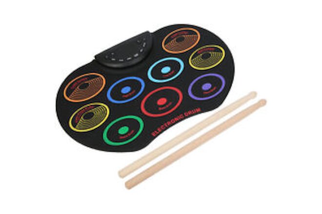 Color Electronic Drum Electronic Drum Pad Dual Power Options School For Home