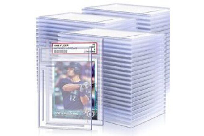 100 PCS Card Case Holder for Trading Cards, Acrylic Graded Card Slab Baseball...