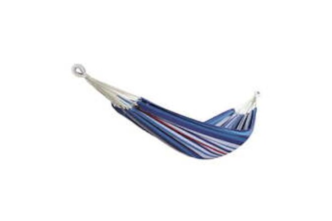 Cotton-Polyester Multi Color Hammock in a Bag, 1 Person Weighing up 220 lbs