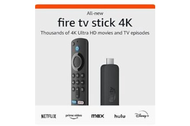 All-new Amazon Fire TV Stick 4K streaming device, WiFi 6 With WiFi Remote (2023)