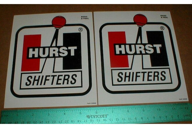 Hurst Shifter NOS new Hot Rod Nascar drag Racing decal Sticker lot Large 6.5"