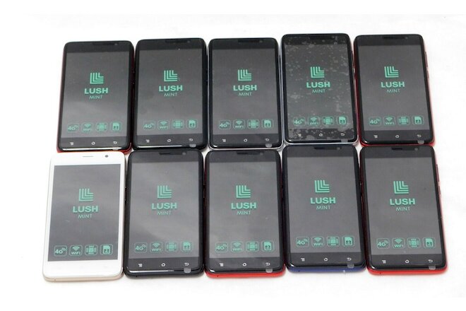 10 LOT  - Brand New -- LUSH Mint (LM541) Dual SIM - 4G - Unlocked - Smart phones