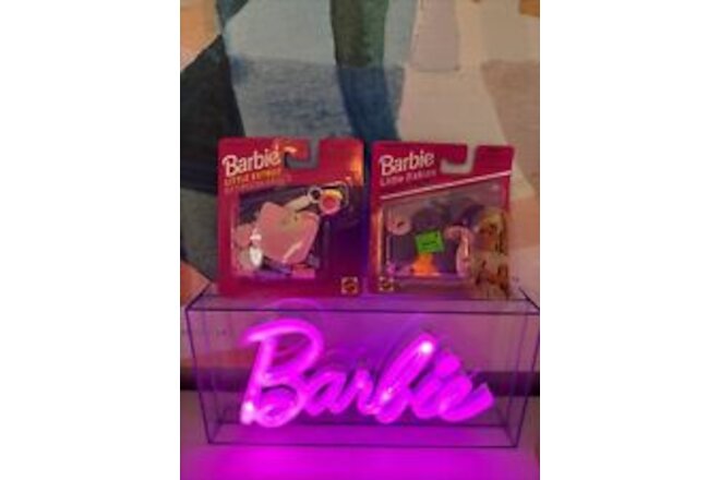 Barbie "Little Extras" bathroom, basics, and kitchen pack set of two