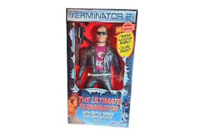 THE ULTIMATE TERMINATOR 12”Talking Figure With Light-Up Eyes 1991 Kay-Bee Toys