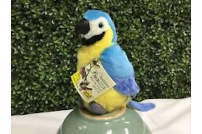 Wild Republic Audubon K&M Blue Yellow McCaw Plush Toy Bird NWT  1/2 Sound #79382