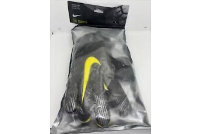 Nike GK Grip 3 Size 8 Goalkeeper Gloves Yellow Black GS0360-060 *opened Package*