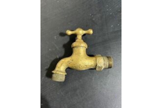 Vintage hose bibb solid Brass Valve Mueller? Outdoor Faucet Garden Hose Spigot