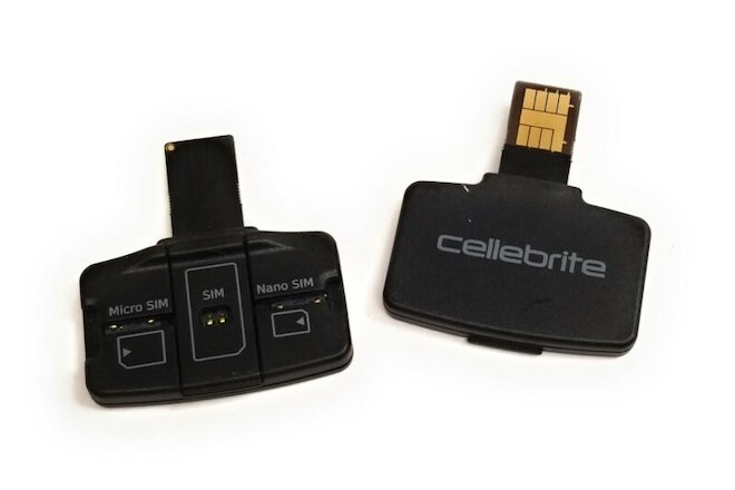Lot of 2 Cellebrite Multi-SIM Card Cloning & Extraction Adapter for UFED Devices