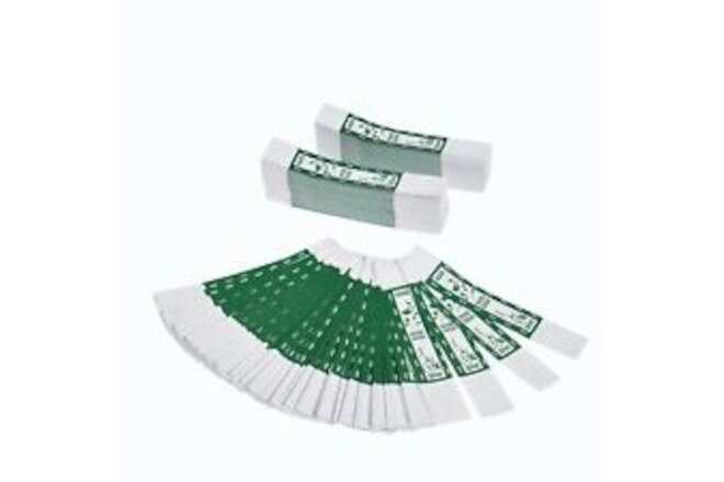 Self-Sealing Currency Bands, Green, 250, Pack of 1000 (729200250G)