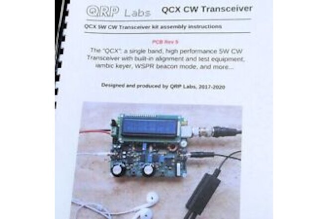 QRP Labs QCX 5W CW 40M Transceiver Kit + GPS + Enclosure - NEW and Unassembled!