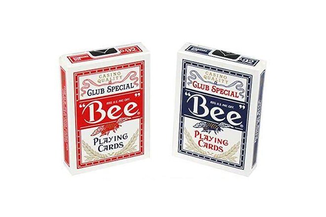 Bee 1004508 U.S Playing Cards Playing Cards Red And Blue 2-Pack Red and Blue