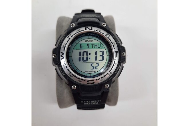 Casio Black Digital Watch Casio  3157 SGW-100 Compass Thermometer Twin Sensor