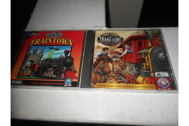 Lionel Trains 3D Ultra Traintown & Lionel Trains Trans-Con! Pre-Owned CD-ROMs