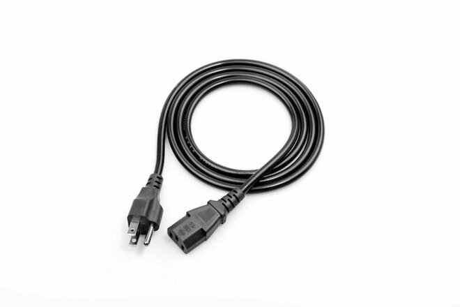 50 Lot Power Cord Cable Desktop Computer Monitor 6ft IEC320 3-Prong Heavy Duty