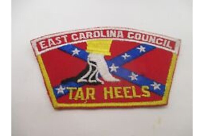 Vintage EAST CAROLINA COUNCIL Tar Heels Boy Scout Shoulder PATCH BSA