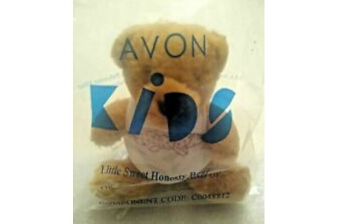 Avon Kids Little Sweet Honesty Bear - Tan  - 2002 - New Valentine Collectible