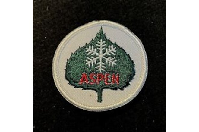 ASPEN Vintage Authentic NOS Ski Patch COLORADO Skiing Resort Souvenir Travel