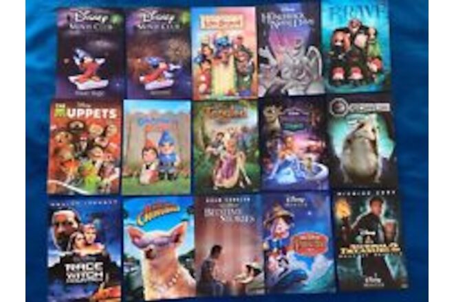 Disney 3d Lenticular Card Lot Of 15 Collector’s DMC  Very RARE OOP Movie Club