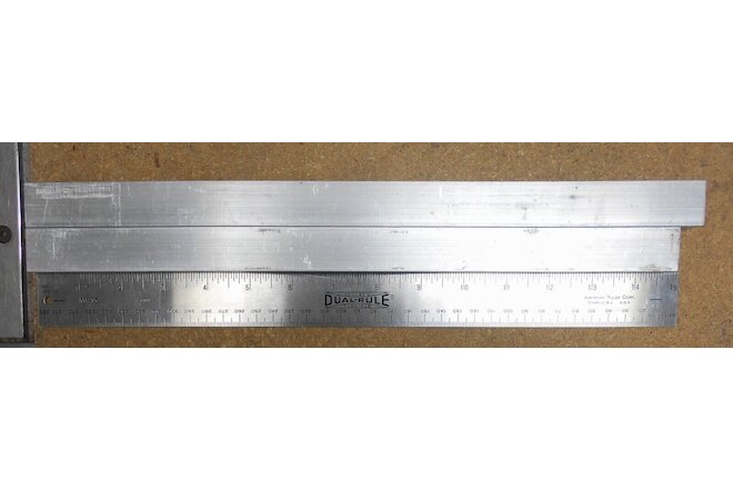 (2) pieces 6061 Aluminum bar stock rectangle 5/8 x 1" x 14" & 15" - cutoffs