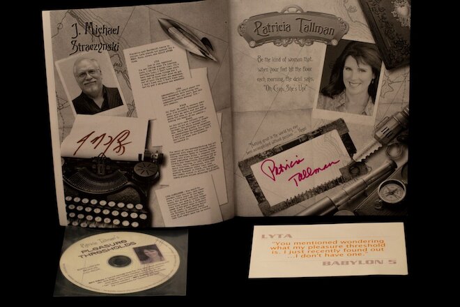 Patricia Tallman's Babylon 5 Memoir - Pleasure Thresholds Signed By Pat and JMS