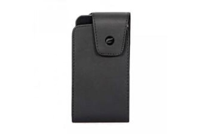 BLACK SIDE LEATHER CASE POUCH COVER BELT HOLSTER SWIVEL CLIP C93 for SMARTPHONES