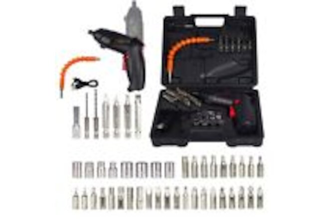 48IN1 Cordless Electric Screwdriver Rechargeable Drill Driver Power Tool Bit Set