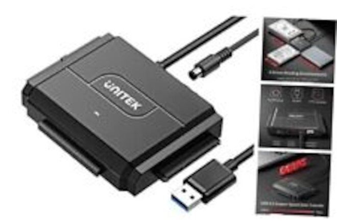 SATA/IDE to USB 3.0 Adapter, IDE Hard Drive Adapter Kit Recovery USB A