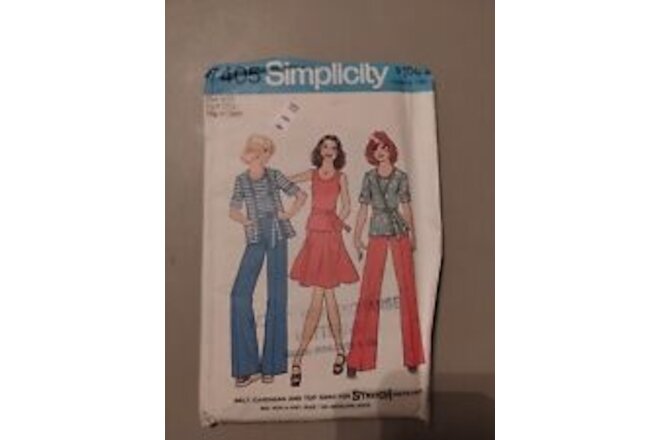 Simplicity Sewing Pattern 7405  Size 9/10  🧵UC FF  🪡 Top/Cardigan/Pants/Skirt