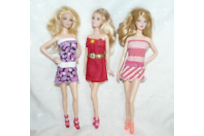 Lot of 3 Model Muse Barbies