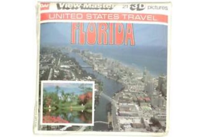 1974 FLORIDA The Peninsula State 3d View-Master 3 Reel Packet NEW SEALED