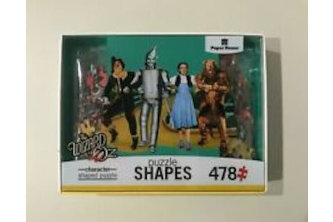 THE WIZARD OF OZ Character Shaped Puzzle 478 Pcs Paper House 33" x 27" NEW