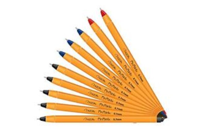 Yellow Pin Point Fine Point Writing Pens 0.7mm with Hole for Retractable Cord...