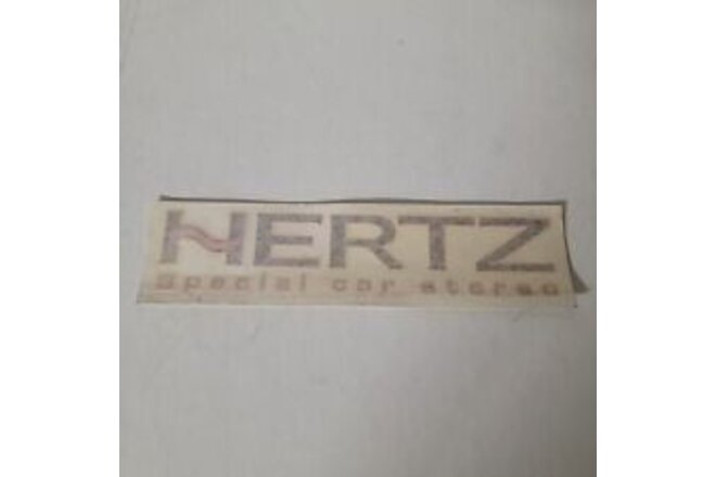 Adhesive Hertz Special Car Stereo Sticker Autocollant Vintage
